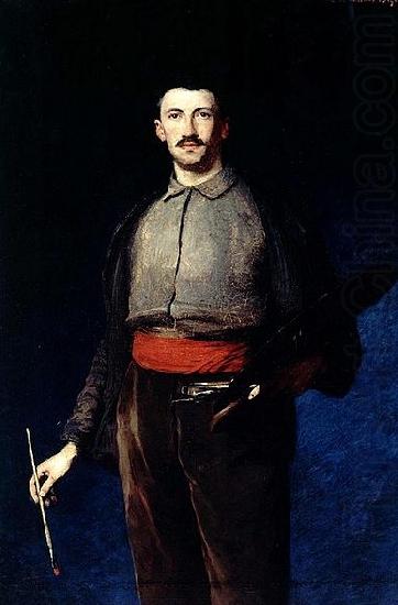 Ludwik de Laveaux Self-portrait with a palette china oil painting image